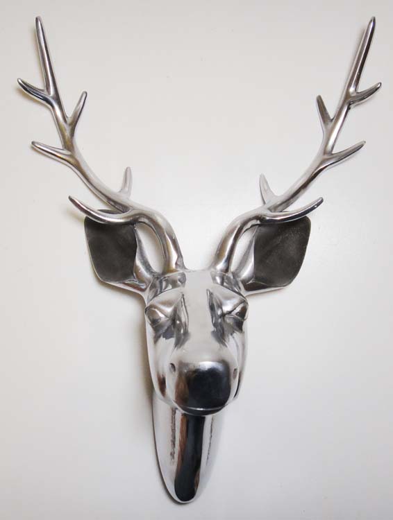 metal deer head