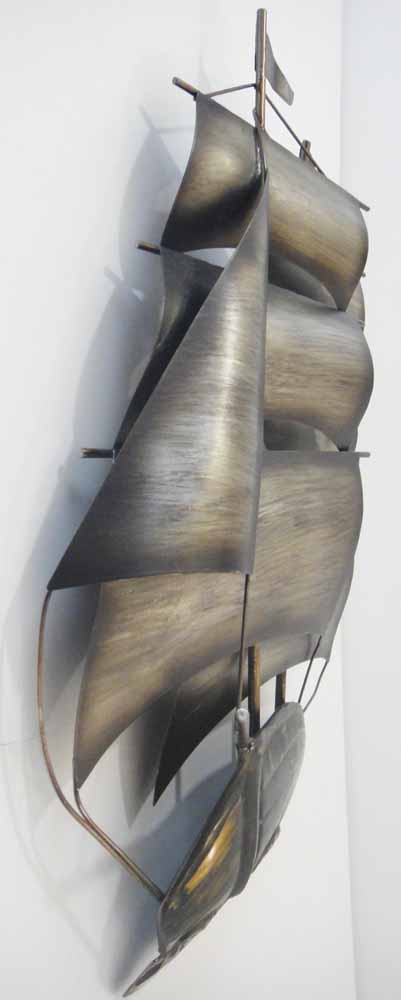 Contemporary Metal Wall Art Or Sculpture Sailing Tall Ship Sailing Galleon Boat Ebay